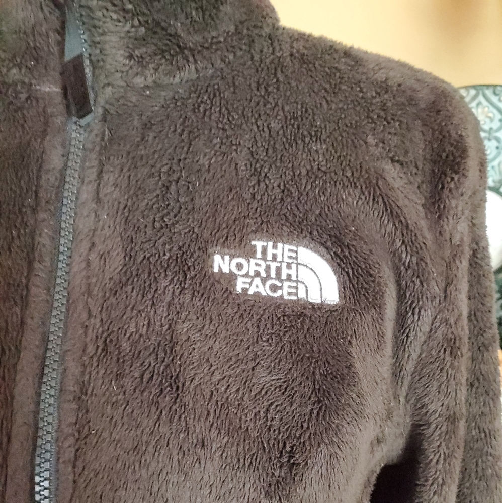 NORTH FACE BROWN FURRY FULL ZIP JACKET - Picture 2 of 16